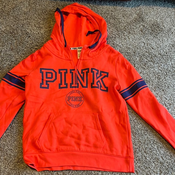 PINK Victoria's Secret Tops - VS Pink hooded half zip.